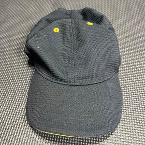 McDonalds Black Mesh Baseball Cap With Yellow Accents & Logo Adjustable Strap